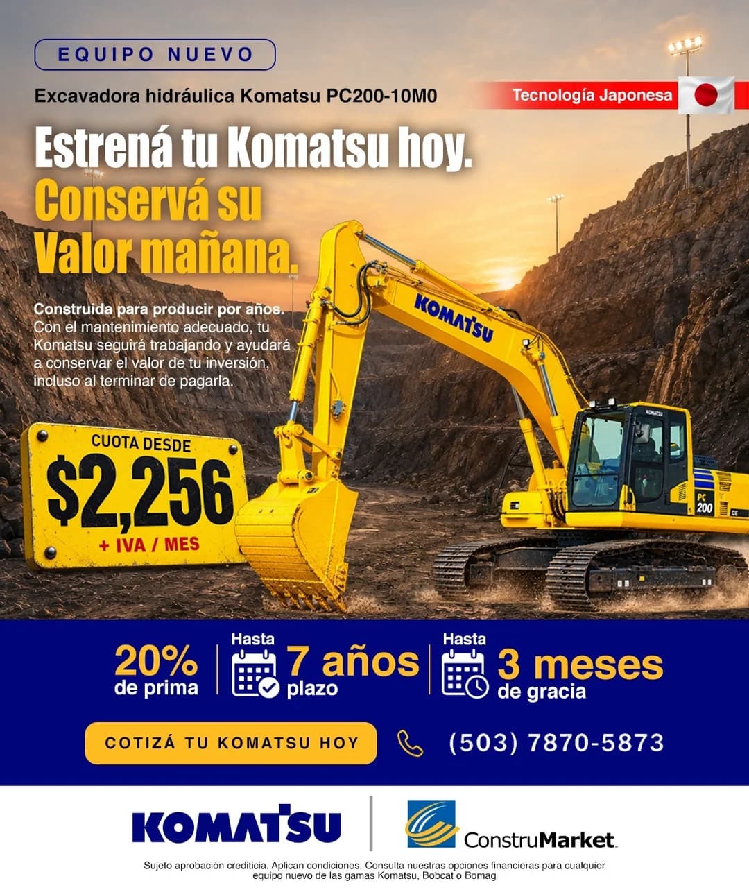 Excavadora hidráulica Komatsu PC200-10M0 CE
