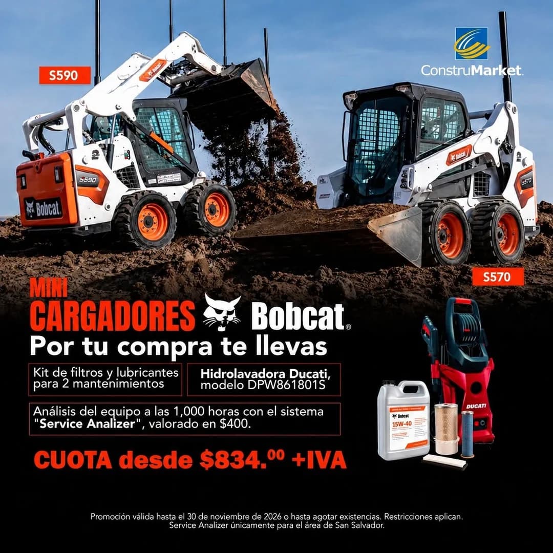 Minicargadores Bobcat S590 y S570
